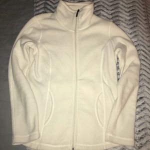 Falls Creek White Fleece Zip Up Size Small
